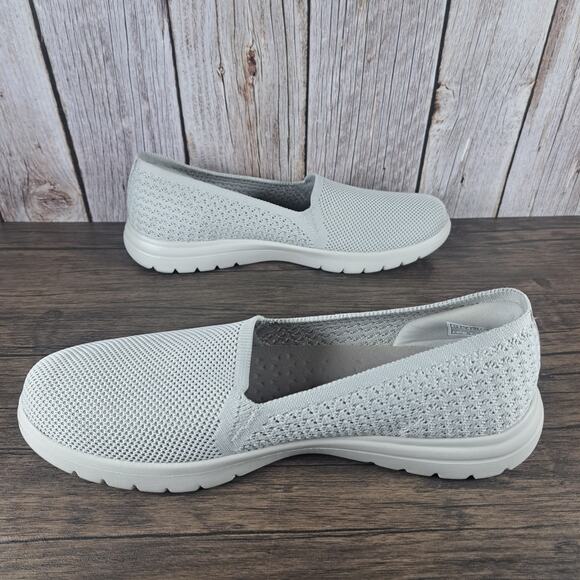 Skechers On The Go Flex Dahlia Slip On Loafer Sneaker Women's Sz 10 Taupe (NWOB) - Picture 5 of 9